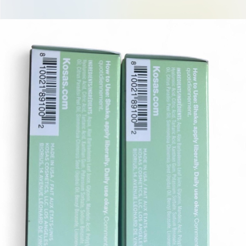 KOSAS Serum Deodorant Lot 2 NEW IN BOX Chemistry AHA Clean Beauty Serene Clean - Picture 5 of 7